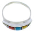 Sterling Silver Multicolor Inlay Southwest Ring Size 6-3/4 MX22462